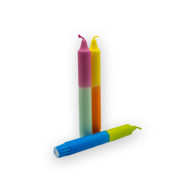 Kaarsenhouder van Gerecycled Glas – Set met Kaarsen