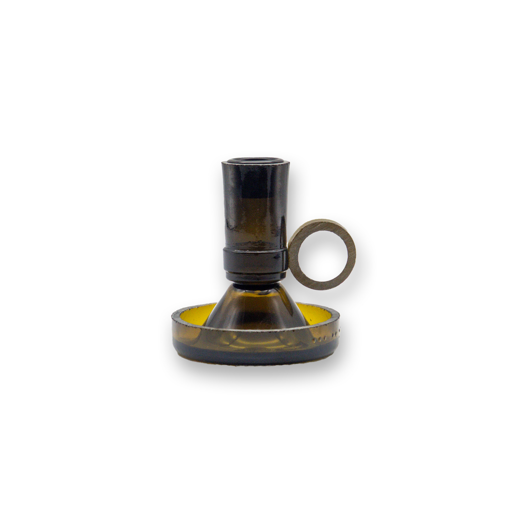 Kaarsenhouder van Gerecyclede Wijnfles – Design van Pim van Baarsen